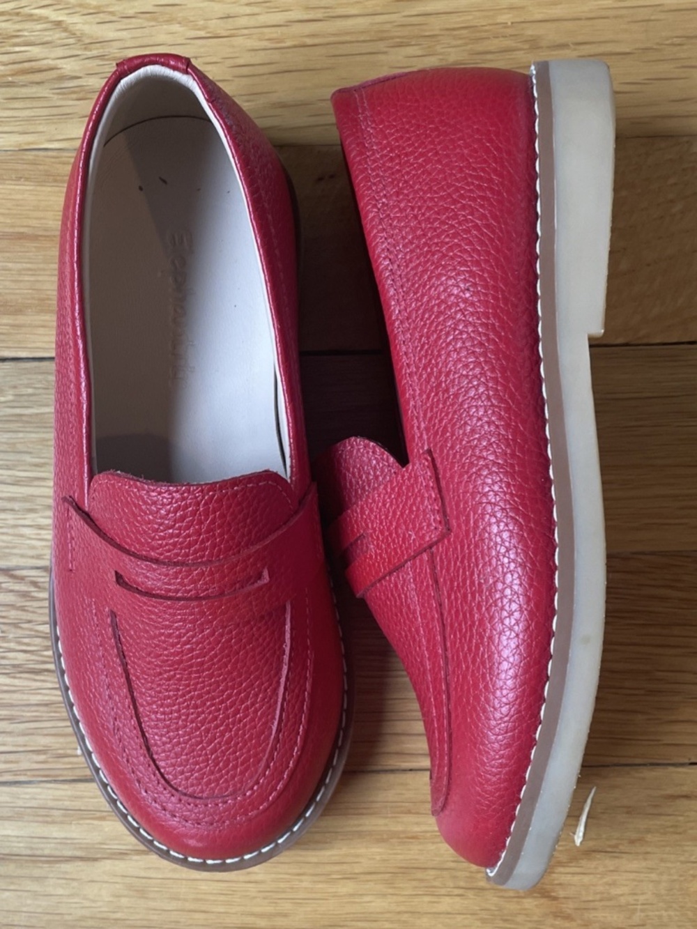 Elephantito Red Loafer Toddler 11.5 Shoes